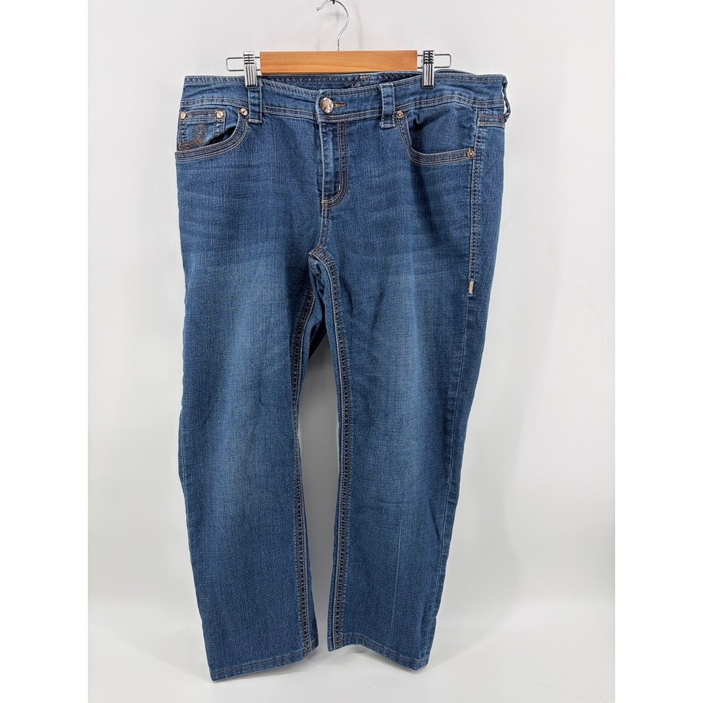 Melissa McCarthy For Seven 7 Classic Straight Leg Jean, Women's Size 18W